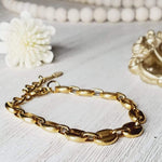 Water Resistant Bracelet, Water Resistant Jewelry, Tarnish Free Bracelet, Anti Tarnish Bracelet, Tarnish Free Jewelry, Pearl Bracelet, Mother Pearl Bracelet, Nacar Bracelet, Boho Chic Jewelry, Vintage Bracelet, Bold Bracelet, Chunky Bracelet, pignose bracelet, coffee bean bracelet