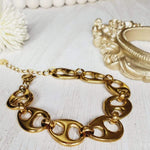 Water Resistant Bracelet, Water Resistant Jewelry, Tarnish Free Bracelet, Anti Tarnish Bracelet, Tarnish Free Jewelry, Pearl Bracelet, Mother Pearl Bracelet, Nacar Bracelet, Boho Chic Jewelry, Vintage Bracelet, Bold Bracelet, Chunky Bracelet