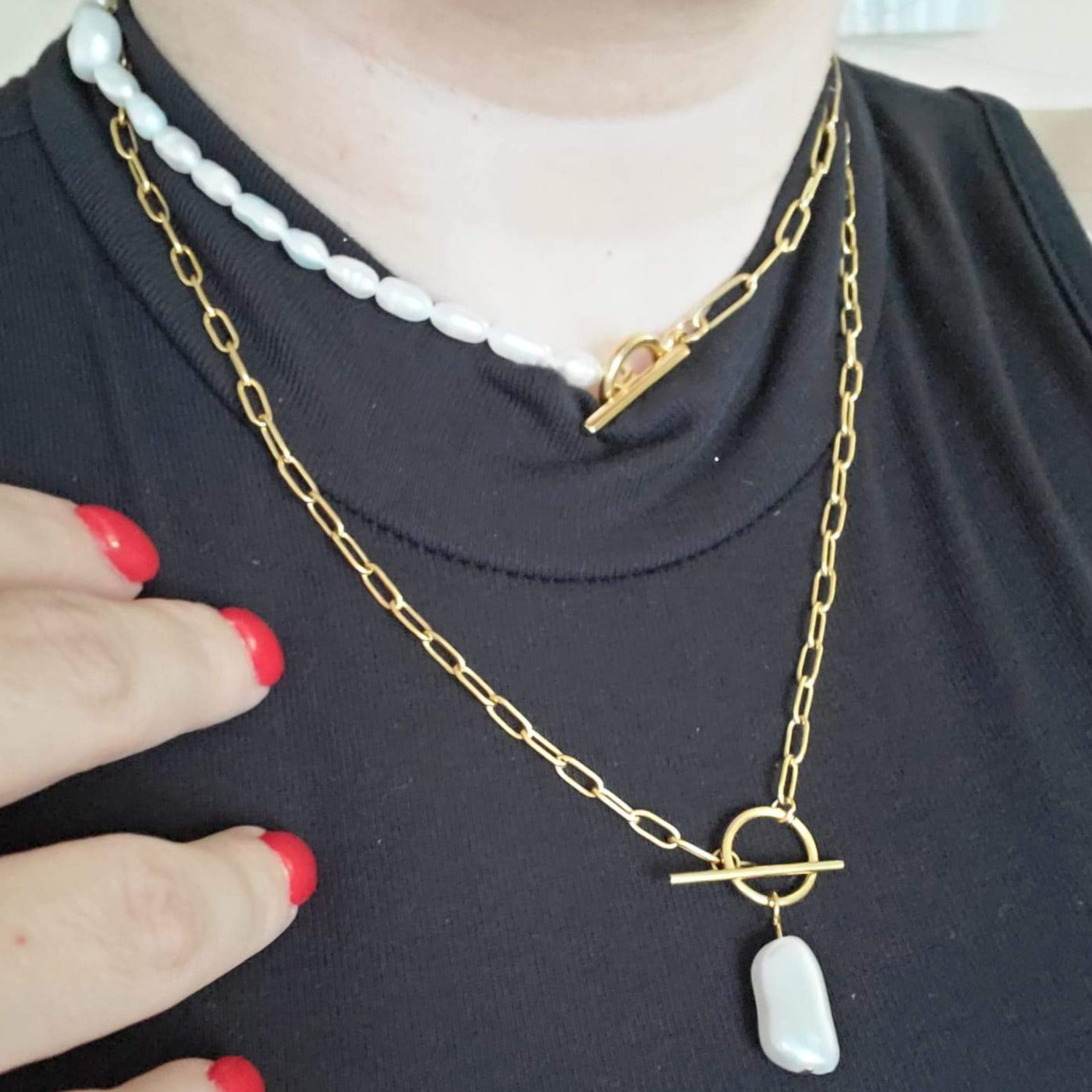 snake chain, herringbone chain, flat snake chain, gold herringbone, 18k gold snake chain, chunky gold necklace, gold fill chain, gold fill necklace, chain necklace, herringbone choker, rope chain necklace, layer necklace set, snake necklace, pearl Necklace, baroque necklace, pearls cuban necklace, OT clasp Necklace, chunky chain