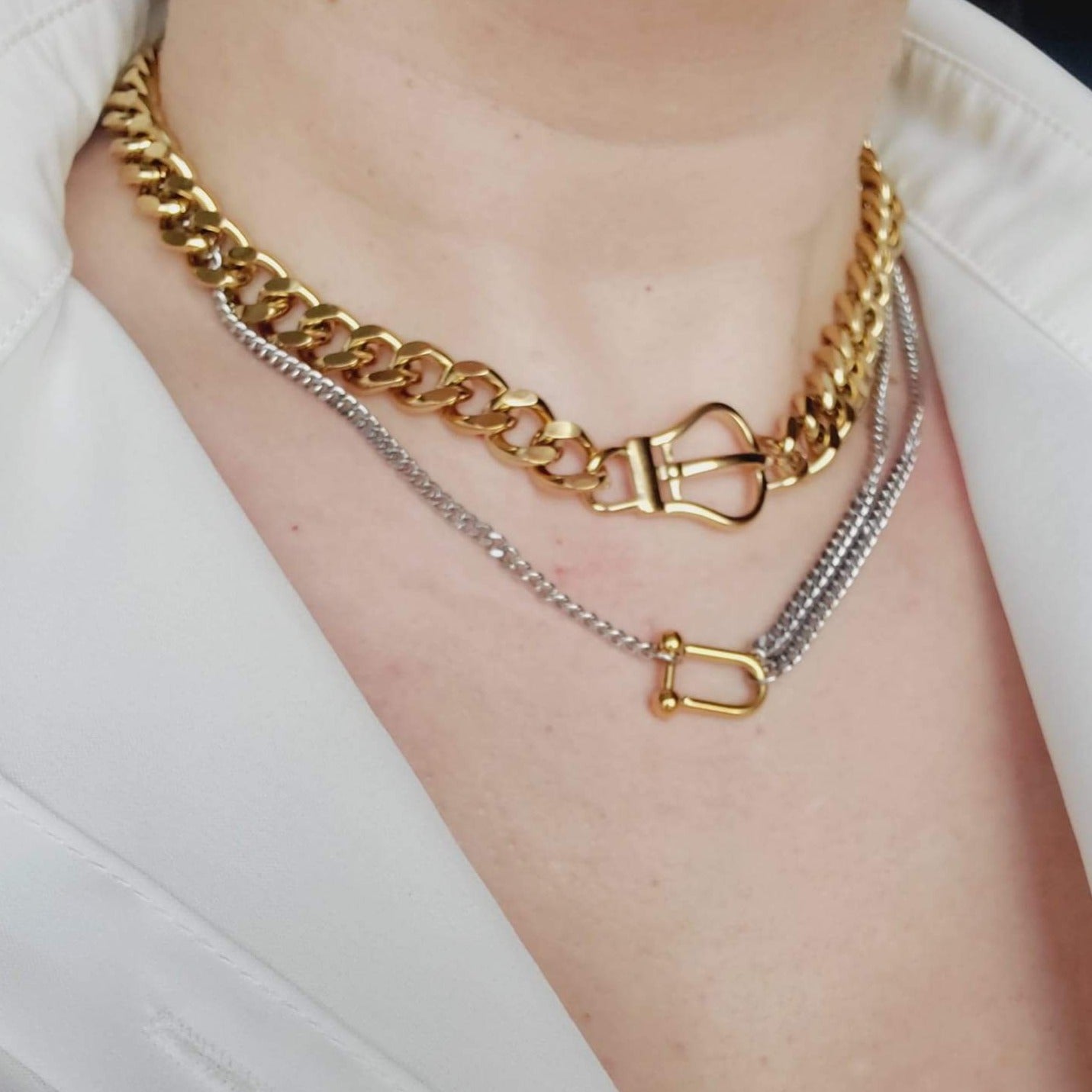 Freshwater Pearl Kensington Gold Chain Y Necklace | Parken Jewelry