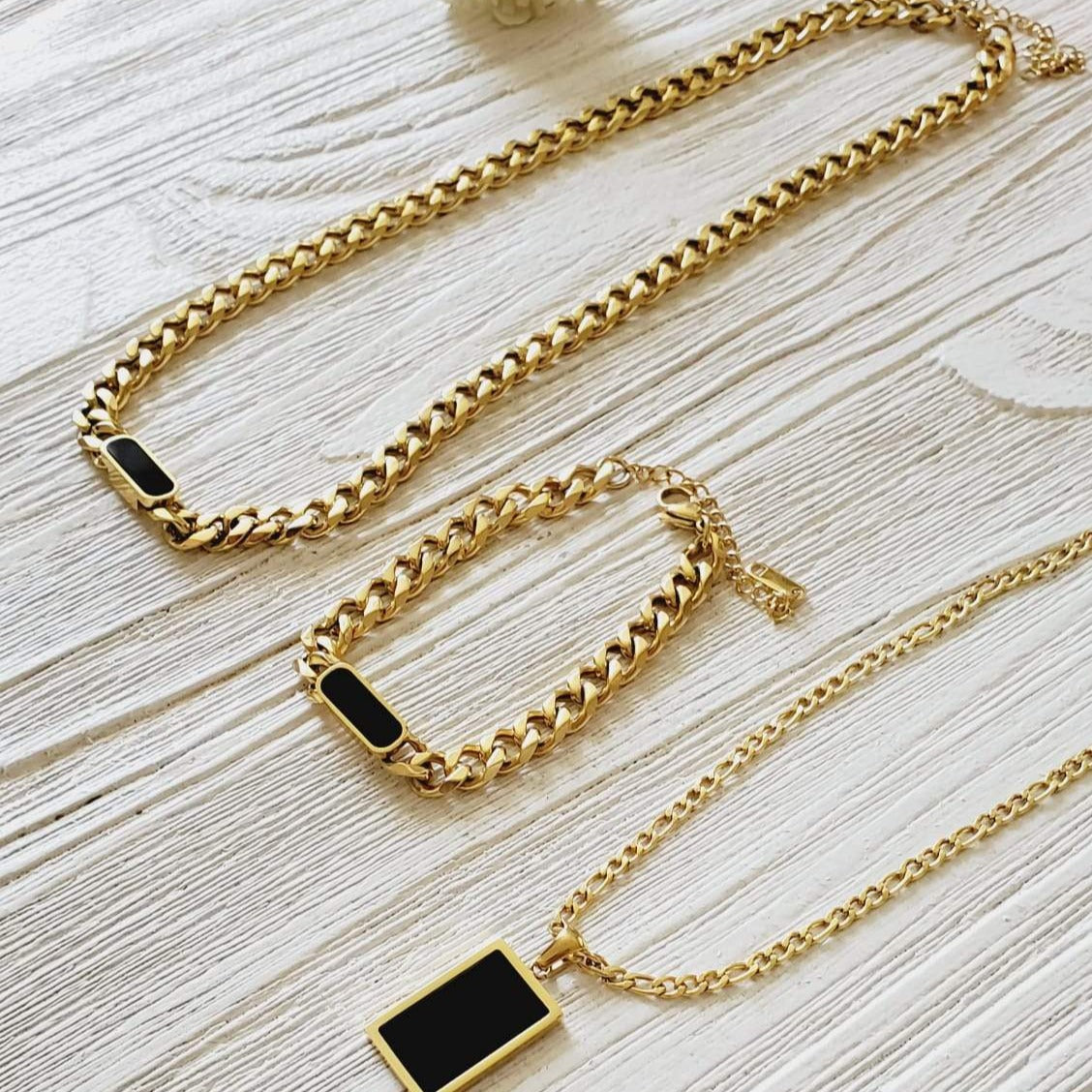 Mariner Link Chain, Heavy Chain Necklace, Thick Gold Chain, Chunky Gold Choker, Puffy Mariner Chain, Gold Mariner Chain, Gold Anchor Link, Puff Link Chain, Mariner Necklace, Puffy Link Necklace, Gold Puff Chain, Thick Puff Necklace, Black Gold Plated Set, Black Gold Jewelry, Christmas Gift for her, Christmas Gift for Wife
