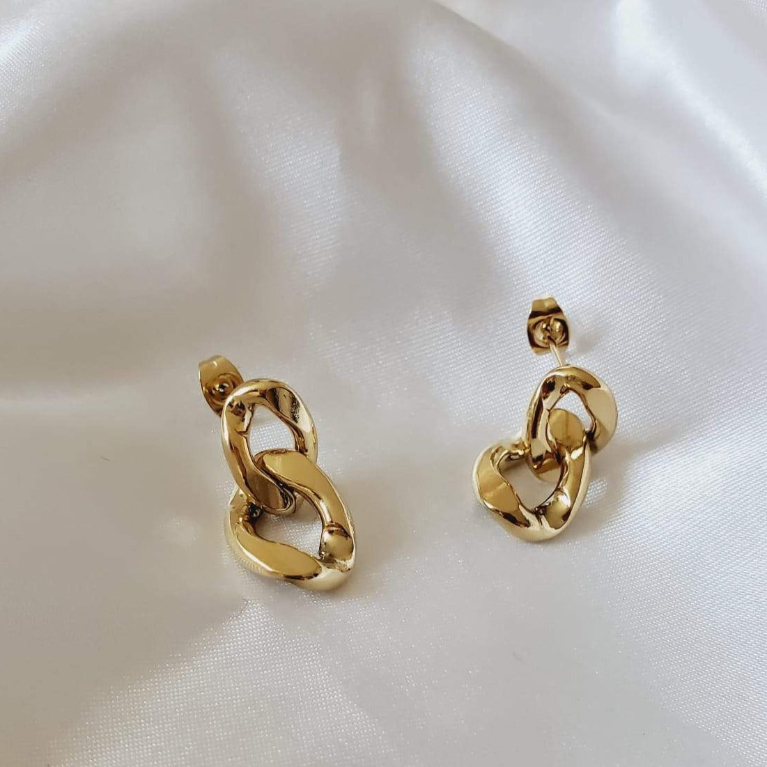chunky earrings, thick gold hoop, gold hoop earrings, chunky gold hoop, hypoallergenic hoops, gold hoop earring, chunky hoops, small hoop earring, helloluxyjewelry, hoop earrings, croissant earrings, croissant hoops, gold filled hoops, twisted curved hoop, cuban rings, bold earrings, 18k gold earrings, water resistant earrings, gold cuban earrings