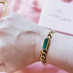 Mariner Link Chain, Heavy Chain Necklace, Thick Gold Chain, Chunky Gold Choker, Puffy Mariner Chain, Gold Mariner Chain, Gold Anchor Link, Puff Link Chain, Mariner Necklace, Puffy Link Necklace, Gold Puff Chain, Thick Puff Necklace, green jewelry, green gold jewelry, green gold plated jewelry, green necklace, green jewelry set, green golden necklace, gift for wife, green jewelry for wife, christmas gift for wife