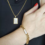 Mariner Link Chain, Heavy Chain Necklace, Thick Gold Chain, Chunky Gold Choker, Puffy Mariner Chain, Gold Mariner Chain, Gold Anchor Link, Puff Link Chain, Mariner Necklace, Puffy Link Necklace, Gold Puff Chain, Thick Puff Necklace, christmas gift for wife, christmas gift for her, christmas gift for daughter, bold jewelry, mother pearl necklace, pearl necklace, pearl jewelry, mother pearl jewelry, White Jewelry, White Necklace, White Jewelry Set