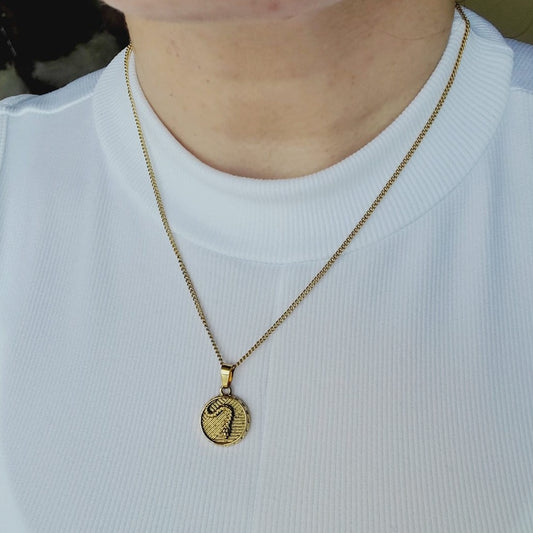 snake necklace, snake jewelry, Heads and tails necklace, coin necklace, heart necklace, love necklace, valentines necklace, valentines gift, Tiger Necklace, Leo Necklace, 18k Gold Necklace, Gift for her, Gift for mom, Bold jewelry, bold necklace, paperclip necklace, dainty jewelry, vintage jewelry, gold jewelry, goldfilled jewelry, water resistant jewelry, water resistant necklace