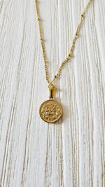Heads and tails necklace, coin necklace, heart necklace, love necklace, valentines necklace, valentines gift, Tiger Necklace, Leo Necklace, 18k Gold Necklace, Gift for her, Gift for mom, Bold jewelry, bold necklace, paperclip necklace, dainty jewelry, vintage jewelry, gold jewelry, goldfilled jewelry, water resistant jewelry, water resistant necklace