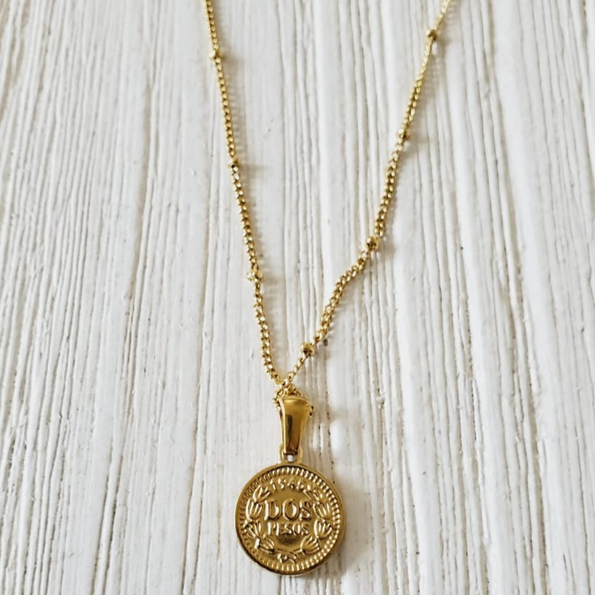 Heads and tails necklace, coin necklace, heart necklace, love necklace, valentines necklace, valentines gift, Tiger Necklace, Leo Necklace, 18k Gold Necklace, Gift for her, Gift for mom, Bold jewelry, bold necklace, paperclip necklace, dainty jewelry, vintage jewelry, gold jewelry, goldfilled jewelry, water resistant jewelry, water resistant necklace
