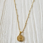 Heads and tails necklace, coin necklace, heart necklace, love necklace, valentines necklace, valentines gift, Tiger Necklace, Leo Necklace, 18k Gold Necklace, Gift for her, Gift for mom, Bold jewelry, bold necklace, paperclip necklace, dainty jewelry, vintage jewelry, gold jewelry, goldfilled jewelry, water resistant jewelry, water resistant necklace