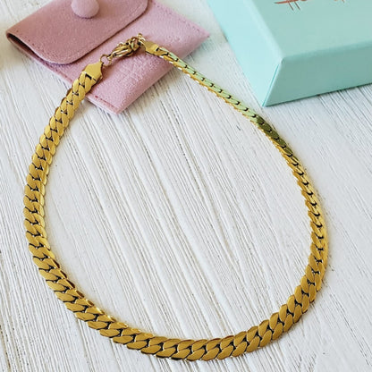 Tiger Necklace, Leo Necklace, 18k Gold Necklace, Gift for her, Gift for mom, Bold jewelry, bold necklace, paperclip necklace, dainty jewelry, vintage jewelry, gold jewelry, goldfilled jewelry, water resistant jewelry, water resistant necklace, horn necklace