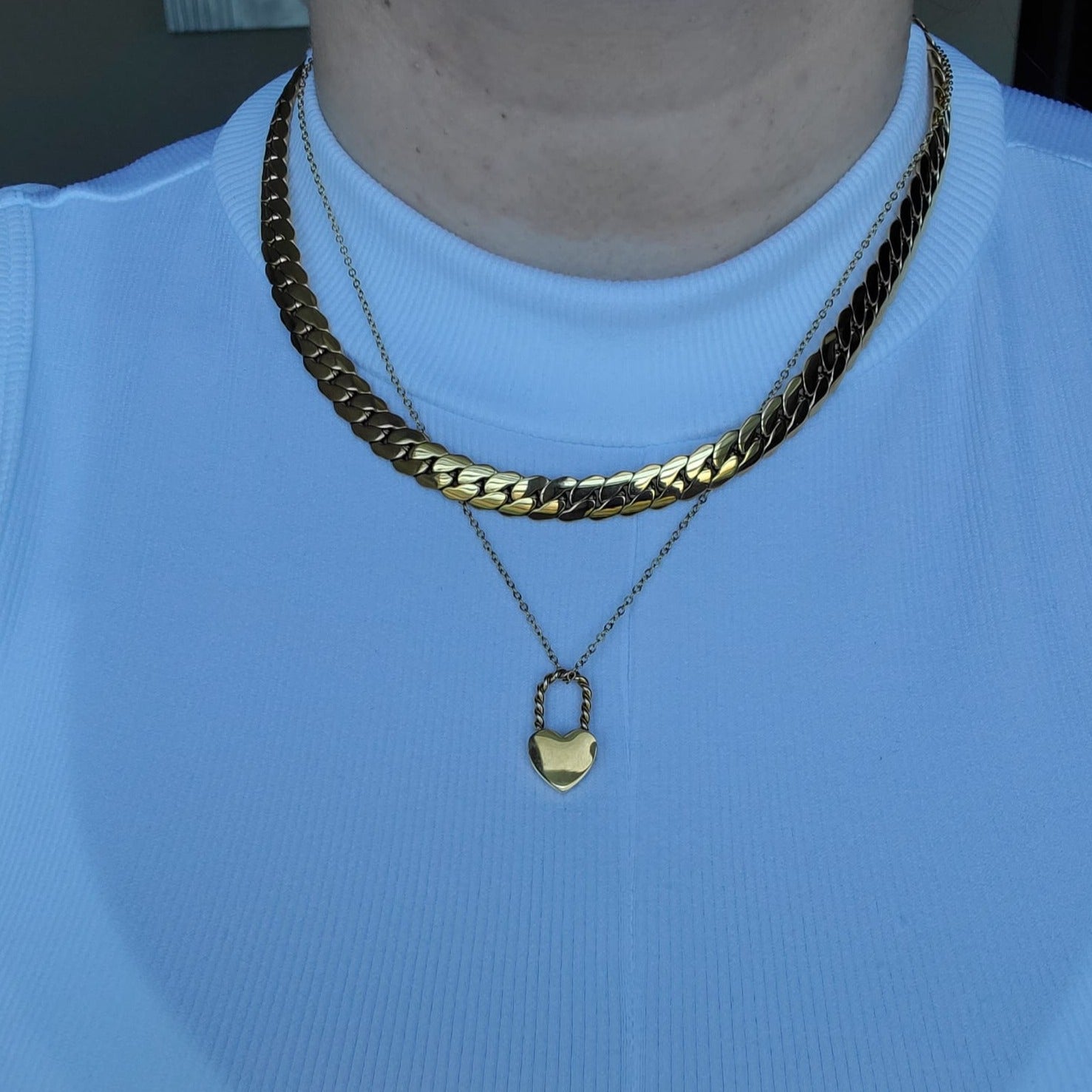 Tiger Necklace, Leo Necklace, 18k Gold Necklace, Gift for her, Gift for mom, Bold jewelry, bold necklace, paperclip necklace, dainty jewelry, vintage jewelry, gold jewelry, goldfilled jewelry, water resistant jewelry, water resistant necklace, horn necklace