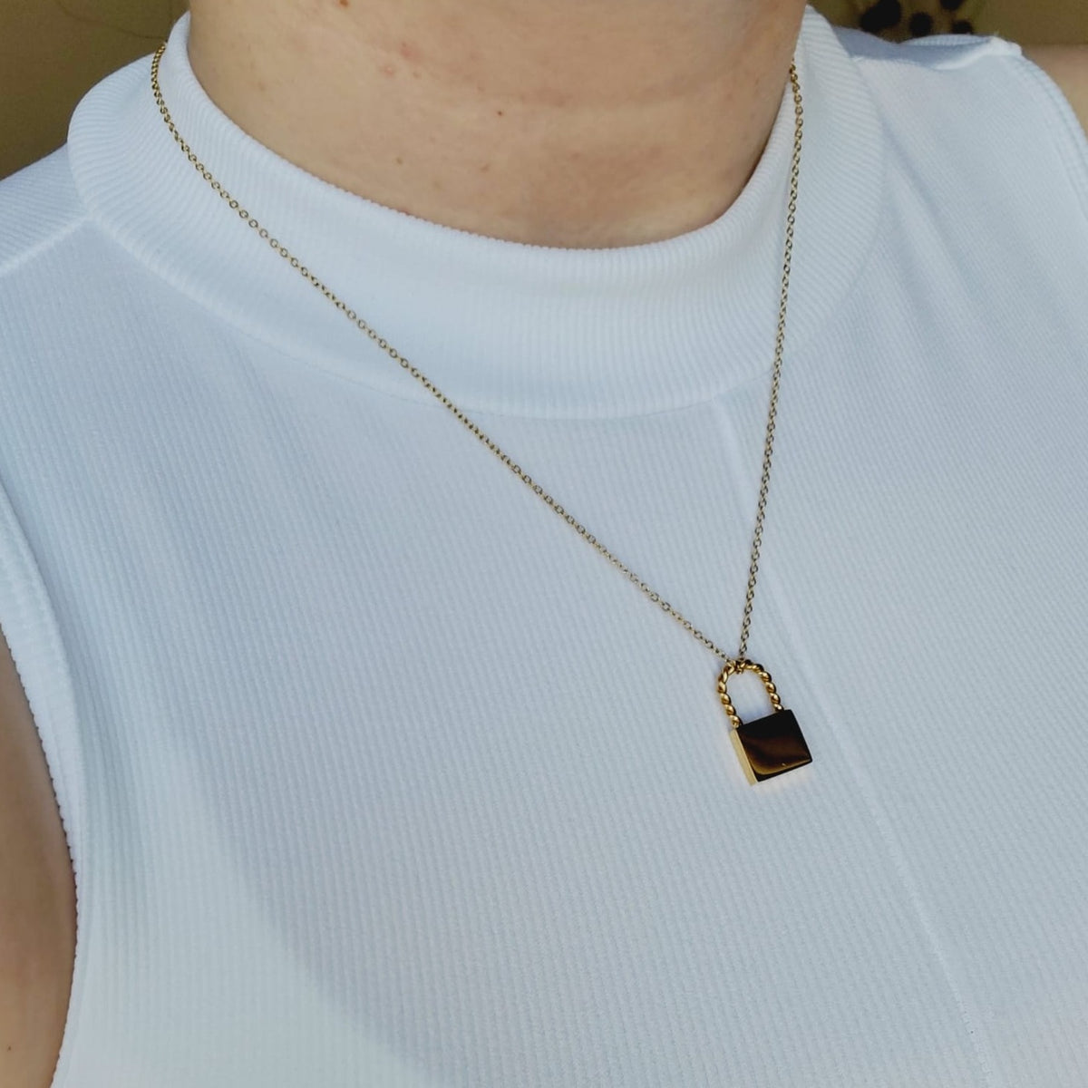 heart necklace, love necklace, valentines necklace, valentines gift, Tiger Necklace, Leo Necklace, 18k Gold Necklace, Gift for her, Gift for mom, Bold jewelry, bold necklace, paperclip necklace, dainty jewelry, vintage jewelry, gold jewelry, goldfilled jewelry, water resistant jewelry, water resistant necklace