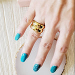 chunky gold ring, bold ring, chunky silver ring, cuban gold ring, cuban silver ring, high end ring, bold ring, water resistant ring, water resistant jewelry, sweat resistant ring, tarnish free ring, hypoallergenic ring, hey harper ring, ellie vail jewelry, she is golden jewelry, hello luxy jewelry, hello luxy, the views and co jewelry