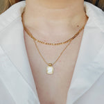 Minimalist chain, Gold filled Chain, Flat Gold Necklace, Snake Chain, Water resistant jewelry, water resistant Necklace, Water resistant bracelet, vintage jewelry, vintage jewelry, vintage necklace, 14k gold necklace, 14k gold jewelry, 14k gold necklace, fine jewelry, fine necklace, fine bracelet, snake gold necklace, bold necklace, bold jewelry, handmade jewelry, fine jewelry brand, white necklace, mother pearl necklace, white nacar necklace, hey harper jewelry, ellie vail jewelry,  hello luxy