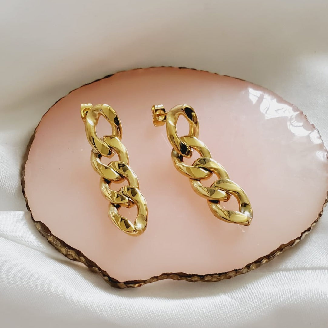 chunky earrings, thick gold hoop, gold hoop earrings, chunky gold hoop, hypoallergenic hoops, gold hoop earring, chunky hoops, small hoop earring, helloluxyjewelry, hoop earrings, croissant earrings, croissant hoops, gold filled hoops, twisted curved hoop, cuban rings, bold earrings, 18k gold earrings, water resistant earrings