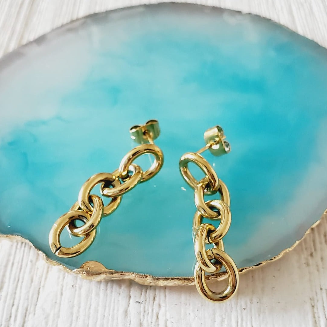 chunky earrings, thick gold hoop, gold hoop earrings, chunky gold hoop, hypoallergenic hoops, gold hoop earring, chunky hoops, small hoop earring, helloluxyjewelry, hoop earrings, croissant earrings, croissant hoops, gold filled hoops, twisted curved hoop, cuban rings, bold earrings, 18k gold earrings, water resistant earrings