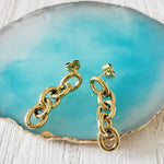 chunky earrings, thick gold hoop, gold hoop earrings, chunky gold hoop, hypoallergenic hoops, gold hoop earring, chunky hoops, small hoop earring, helloluxyjewelry, hoop earrings, croissant earrings, croissant hoops, gold filled hoops, twisted curved hoop, cuban rings, bold earrings, 18k gold earrings, water resistant earrings