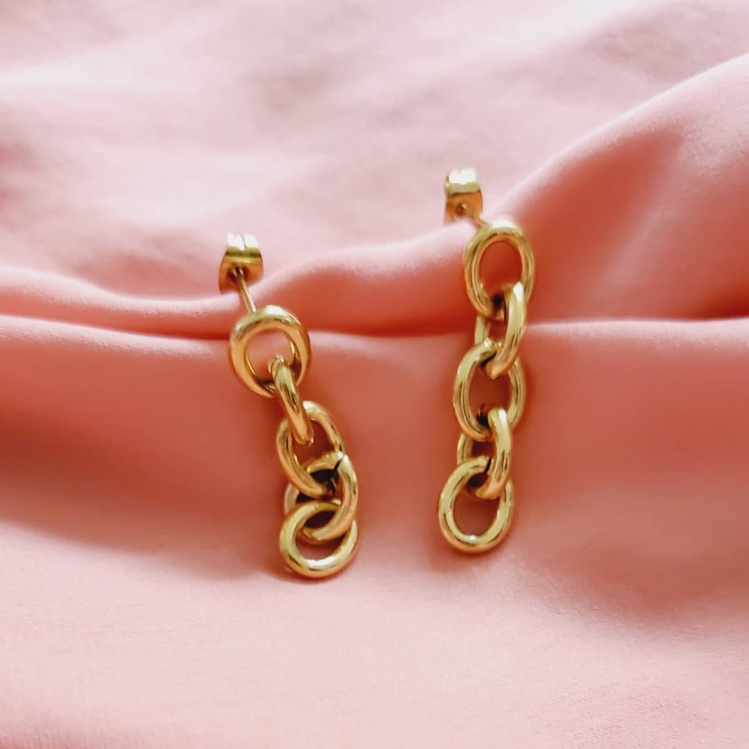 chunky earrings, thick gold hoop, gold hoop earrings, chunky gold hoop, hypoallergenic hoops, gold hoop earring, chunky hoops, small hoop earring, helloluxyjewelry, hoop earrings, croissant earrings, croissant hoops, gold filled hoops, twisted curved hoop, cuban rings, bold earrings, 18k gold earrings, water resistant earrings