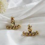 chunky earrings, thick gold hoop, gold hoop earrings, chunky gold hoop, hypoallergenic hoops, gold hoop earring, chunky hoops, small hoop earring, helloluxyjewelry, hoop earrings, croissant earrings, croissant hoops, gold filled hoops, twisted curved hoop, cuban rings, bold earrings, 18k gold earrings, water resistant earrings, gold earlobe