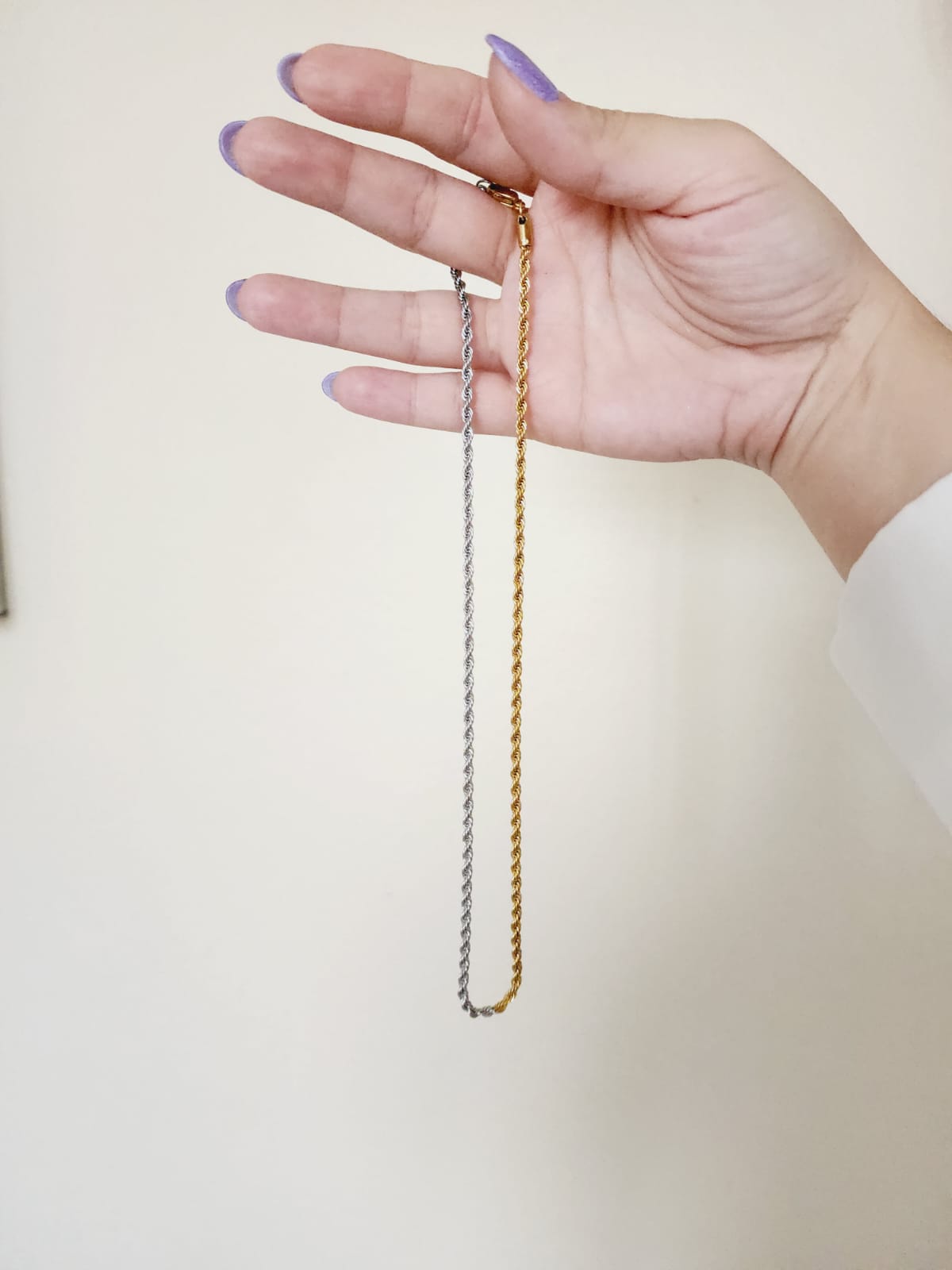 Double tone Necklace, 18k Gold Plated Necklace, Gold and Silver Herringbone Necklace, Herringbone gold Necklace, Herringbone Silver Necklace, Hello Luxy Jewelry, Ellie Vail Jewelry, The Views and Co Jewelry, Hey Harper Jewelry, Water Resistant Necklace, Water Resistant Jewelry, Tarnish Free Jewelry, Gift for wife, Jewelry for her, Sister Necklace, Christmas Jewelry Gift, Jewelry Gift Guide