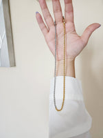 Double tone Necklace, 18k Gold Plated Necklace, Gold and Silver Herringbone Necklace, Herringbone gold Necklace, Herringbone Silver Necklace, Hello Luxy Jewelry, Ellie Vail Jewelry, The Views and Co Jewelry, Hey Harper Jewelry, Water Resistant Necklace, Water Resistant Jewelry, Tarnish Free Jewelry, Gift for wife, Jewelry for her, Sister Necklace, Christmas Jewelry Gift, Jewelry Gift Guide