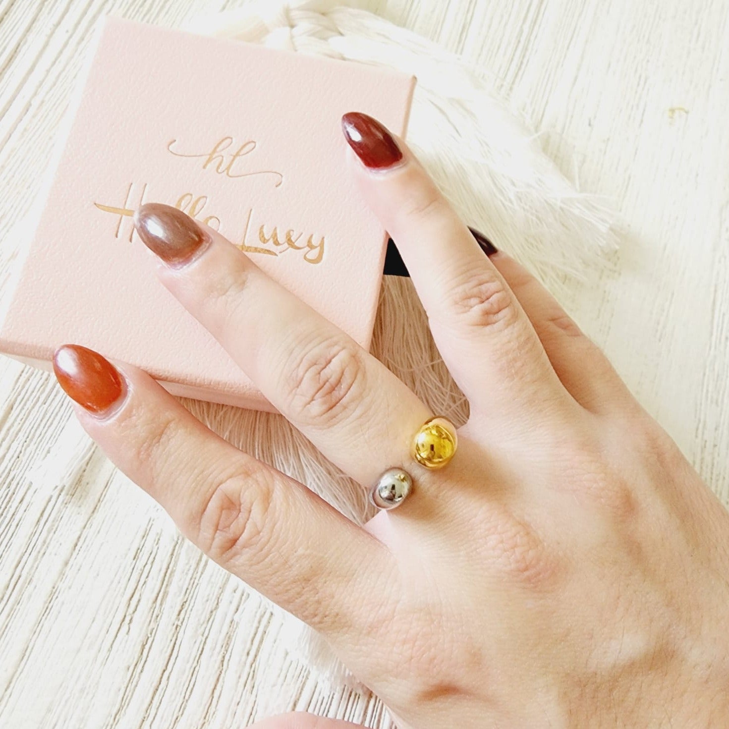 Water Resistant Jewelry, Water Resistant ring, sweat resistant jewelry, water resistance jewelry, Vintage Rings, double tone ring, double tone bold ring, double tone chunky ring,  Vintage Modern Rings, tarnish free jewelry, Delicate double tone ring, Classy double tone ring, 18k double tone ring, Gold and silver Ring, Gold Plated Jewelry, Gift For Her, Fine Jewelry, minimalist jewelry, minimalist ring, bold rings, bold jewelry