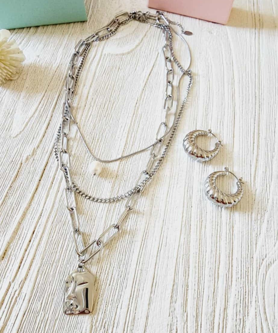 Twisted Silver Earrings, Silver Earrings, Silver Hoops, Scallop Silver Earrings, Waterproof earrings, Water resistant silver earrings, chunky silver hoops, chunky silver twisted earrings, Bold silver earrings, bold silver twisted hoops, gift for her, hypoallergenic silver earrings, hypoallergenic silver hoops, jewelry for daughter