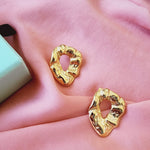 Abstract Midi Vintage Studs, Oval Vintage studs, hypoallergenic earrings, Dainty Gold Vintage studs, 18k gold plated earrings, Waterproof earrings, Silver and gold, Durable earrings, Elegant earrings, Timeless design, aesthetic earrings, timeless earrings, Fashion accessories, Stylish jewelry, stylish earrings, Versatile jewelry, Special occasion jewelry, Everyday earrings, Premium quality studs, Affordable luxury, Hypoallergenic earrings waterproof earrings, water resistant earrings, gold studs