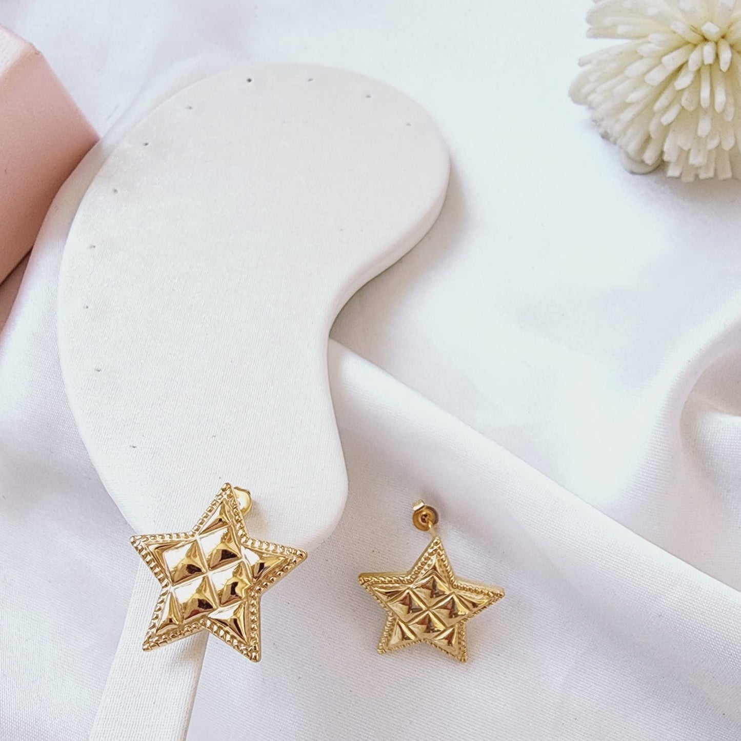 hypoallergenic earrings, Star studs, 18k gold plated earrings, Waterproof earrings, Silver and gold, Durable earrings, Elegant earrings, Timeless design, aesthetic earrings, timeless earrings, Fashion accessories, Stylish jewelry, stylish earrings, Versatile jewelry,  Special occasion jewelry, Everyday earrings, Premium quality studs, Affordable luxury Hypoallergenic earrings waterproof earrings, water resistant earrings, silver studs, gold studs