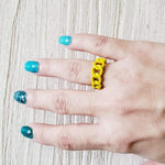 Candy Rings, Colorful Rings, Pride Rings, Summer Rings, Summer Essentials, Rainbow Rings, Color Rings, Happy Face Rings, Cubanas Rings, Croissant Rings, Twisted Rings, Pearls Rings, Smile Face Rings, Happy Face Rings, Gucci Rings, GG Rings