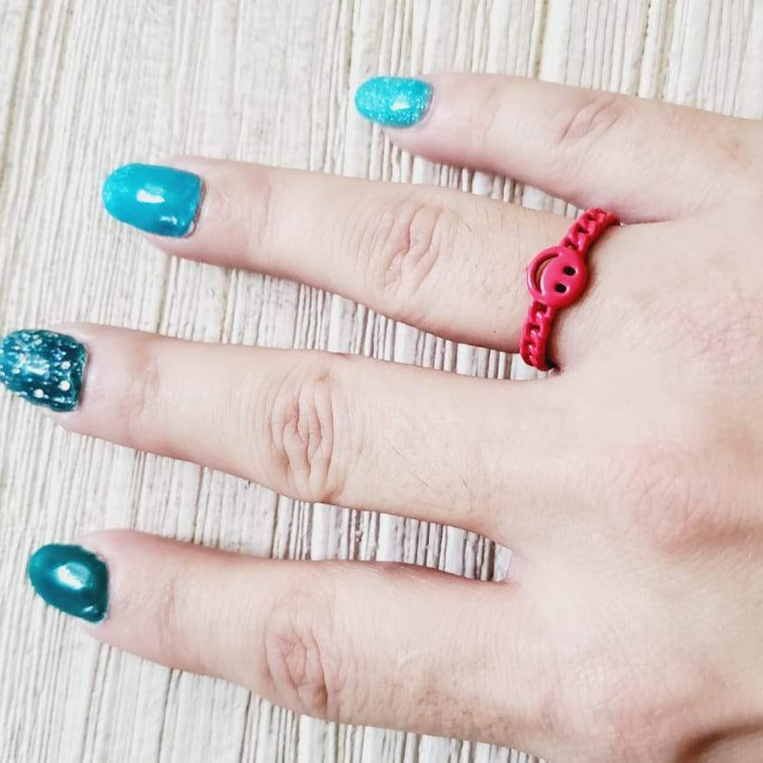 Candy Rings, Colorful Rings, Pride Rings, Summer Rings, Summer Essentials, Rainbow Rings, Color Rings, Happy Face Rings, Cubanas Rings, Croissant Rings, Twisted Rings, Pearls Rings, Smile Face Rings, Happy Face Rings, Gucci Rings, GG Rings