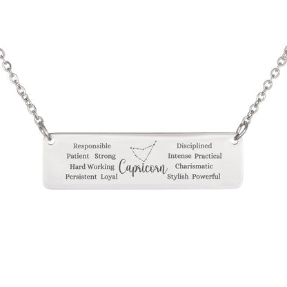 Gift for Capricorn Personalized Necklace