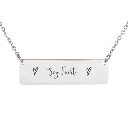 Soy Fuerte Personalized Necklace