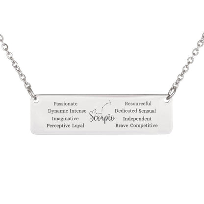 Gift for Scorpio Personalized Necklace