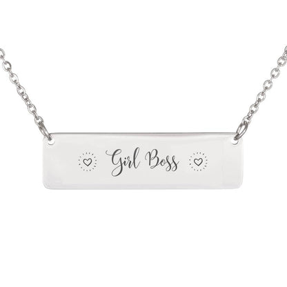 Girl Boss Gift - Personalized Necklace for Girlboss