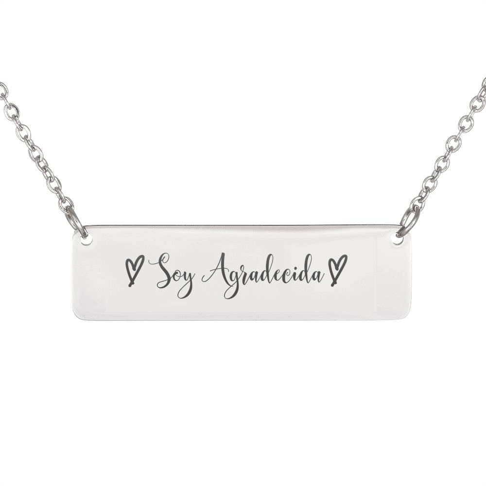 Soy Agradecida Personalized Necklace