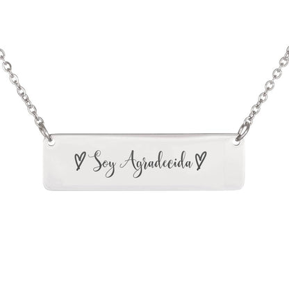 Soy Agradecida Personalized Necklace