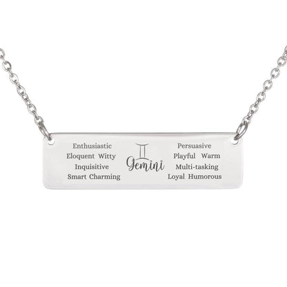 Gift for Gemini Personalized Necklace
