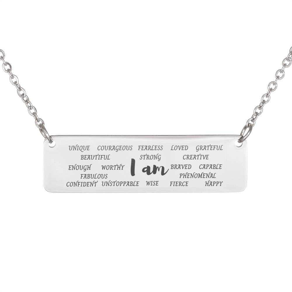 Positive Gift - I am Positive Quotes Necklace
