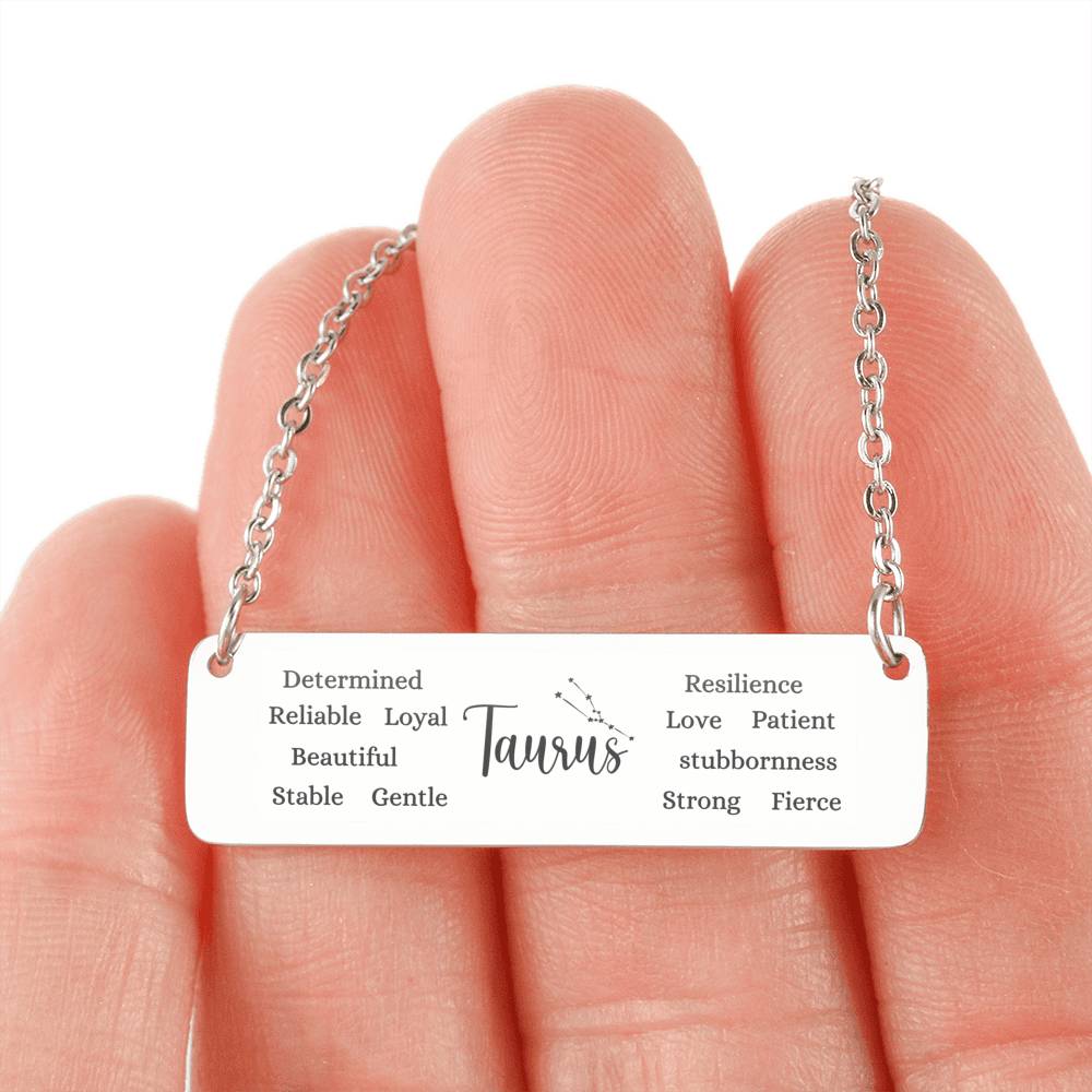 Gift for Taurus - Taurus Necklace