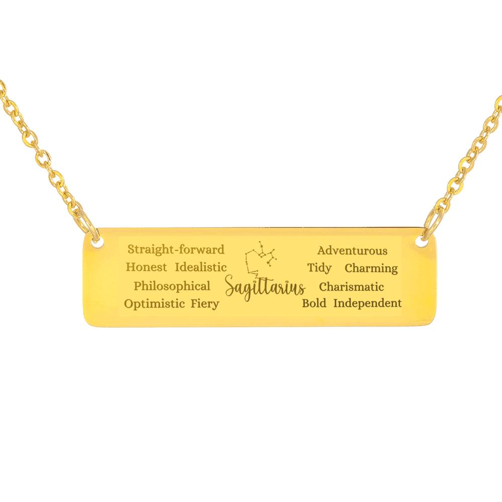 Gift to Sagittarius Personalized Necklace