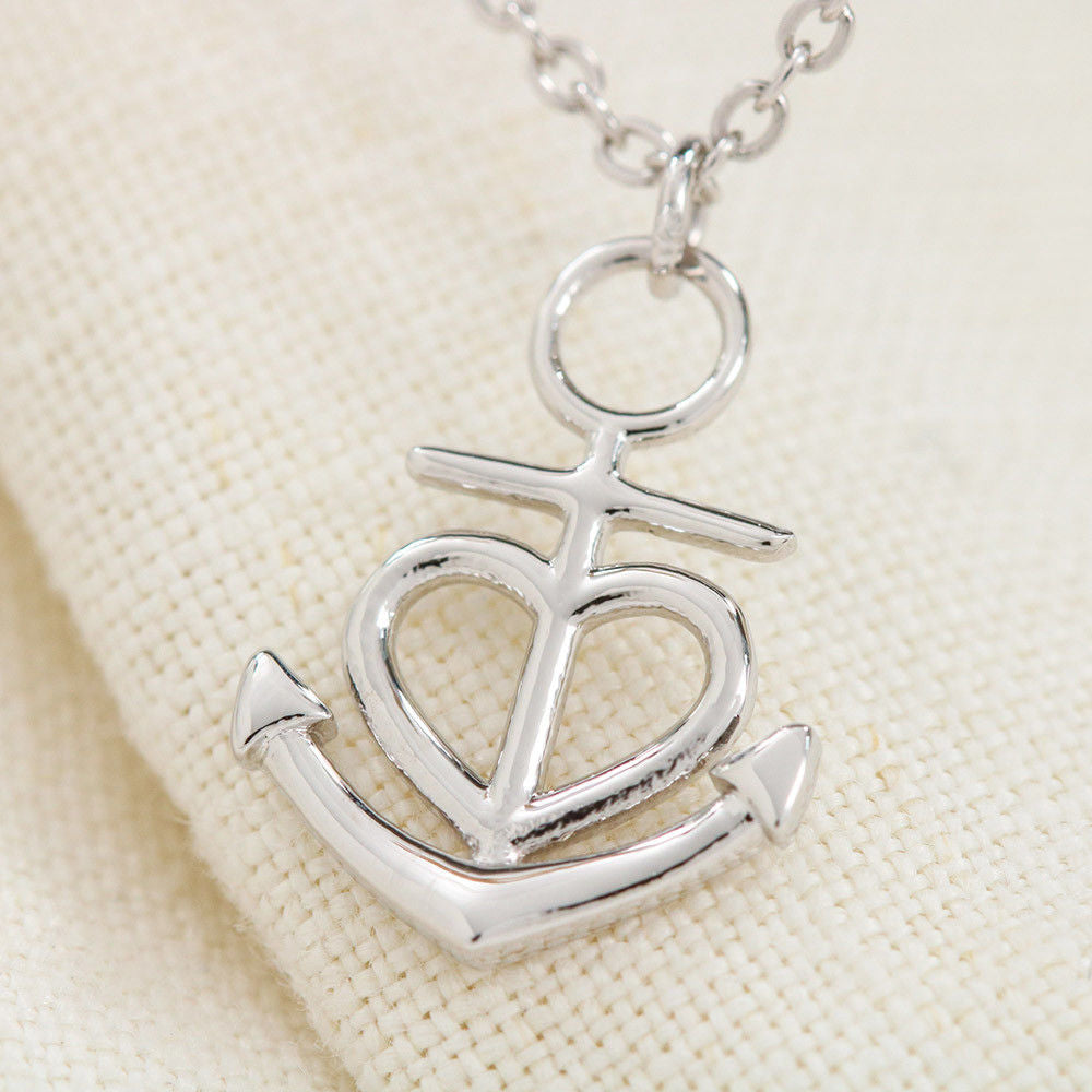 To my Mother in Law - Ship Anchor Necklace
