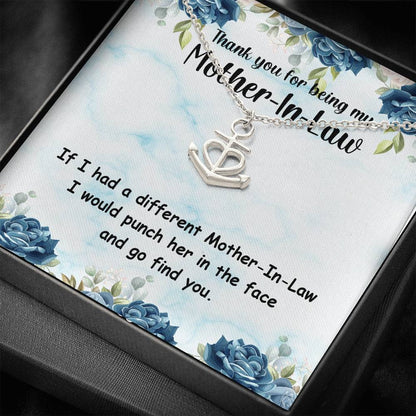 To my Mother in Law - Ship Anchor Necklace