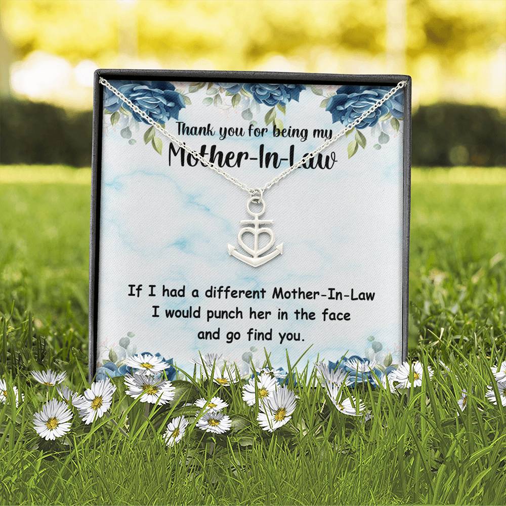 To my Mother in Law - Ship Anchor Necklace