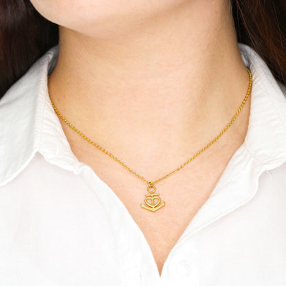 To my Mother in Law - Ship Anchor Necklace