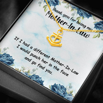 To my Mother in Law - Ship Anchor Necklace