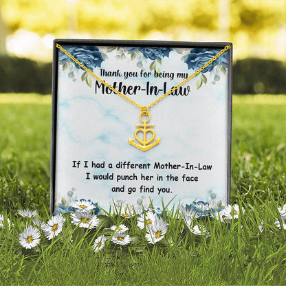 To my Mother in Law - Ship Anchor Necklace
