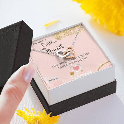 To the Cristina of my Meredith Heart Necklace